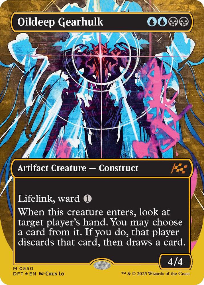 Oildeep Gearhulk (Borderless) (First-Place Foil) (550) [Aetherdrift]