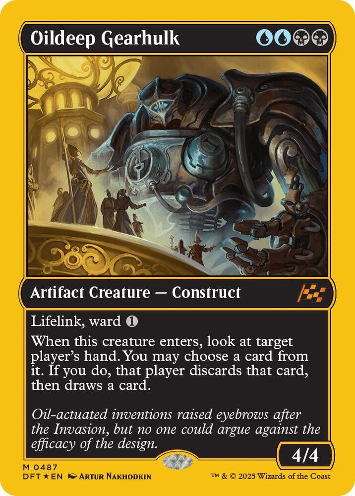 Oildeep Gearhulk (First-Place Foil) (487) [Aetherdrift]