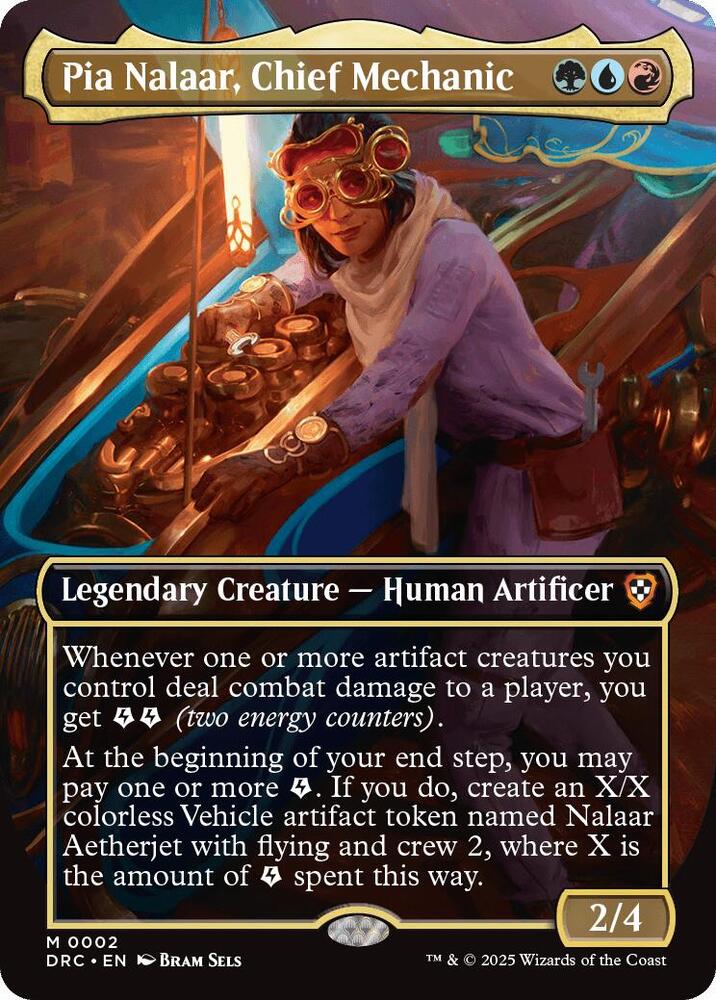 Pia Nalaar, Chief Mechanic (Borderless) (2) [Aetherdrift Commander]