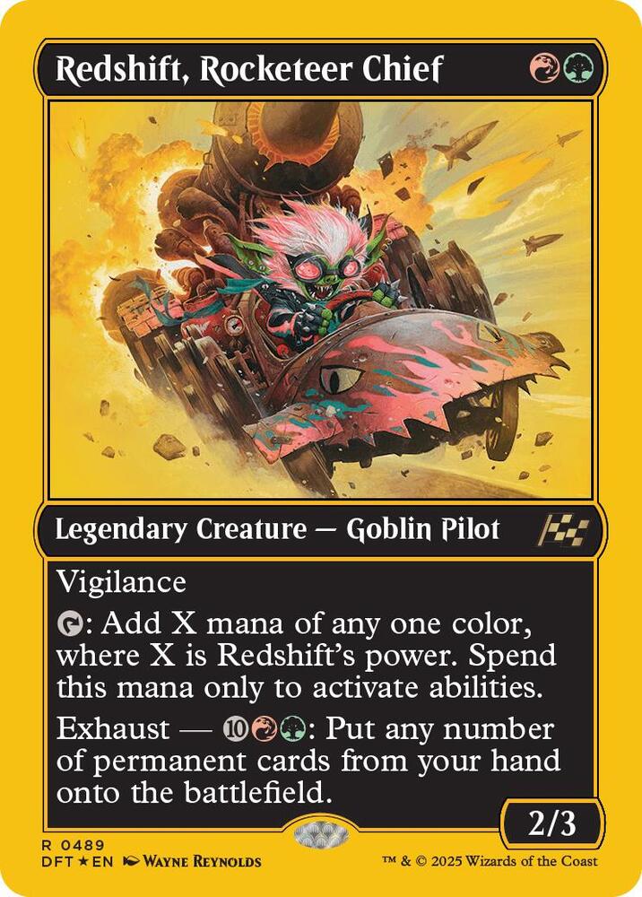 Redshift, Rocketeer Chief (First-Place Foil) (489) [Aetherdrift]