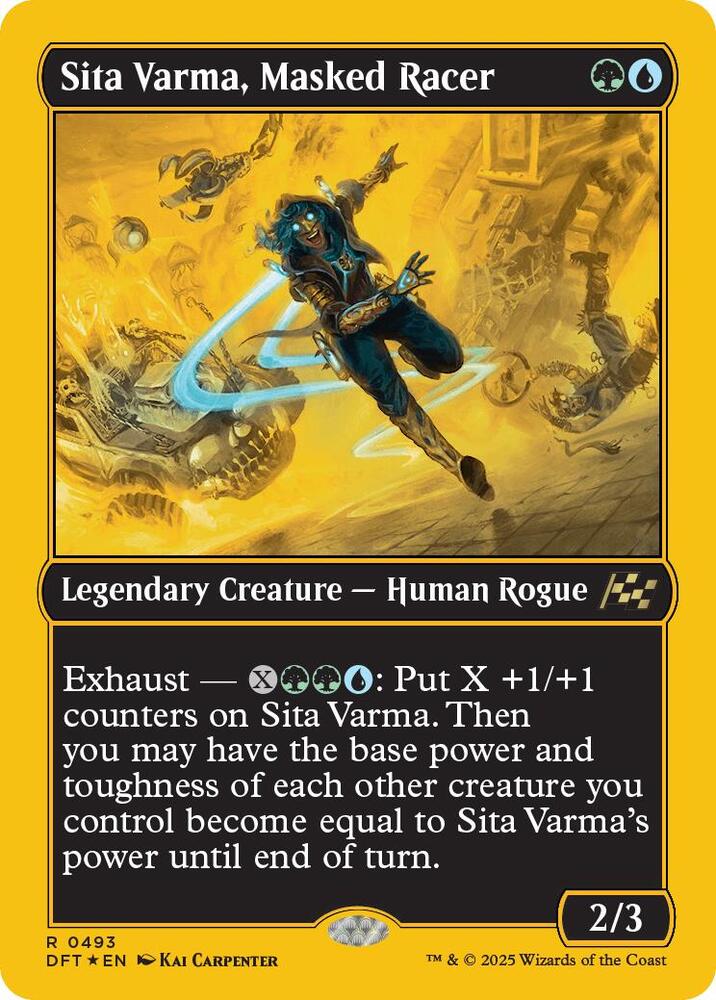 Sita Varma, Masked Racer (First-Place Foil) (493) [Aetherdrift]