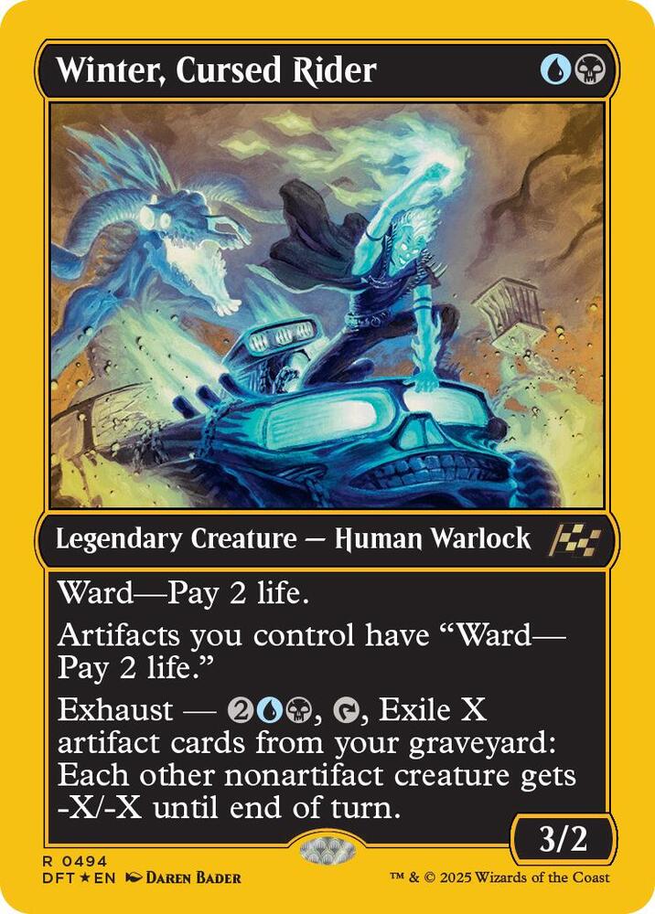 Winter, Cursed Rider (First-Place Foil) (494) [Aetherdrift]
