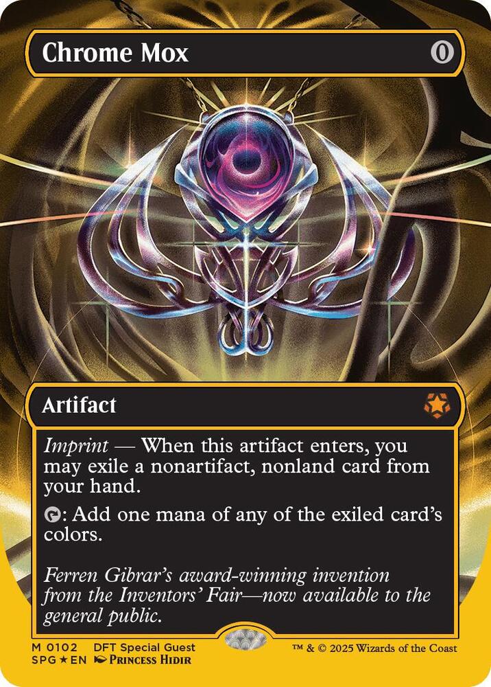 Chrome Mox (Borderless) (First-Place Foil) (102) [Special Guests]