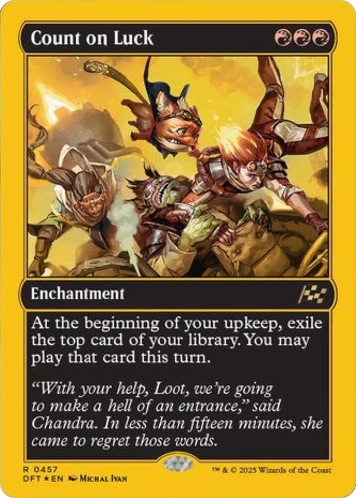 Count on Luck (First-Place Foil) (457) [Aetherdrift]
