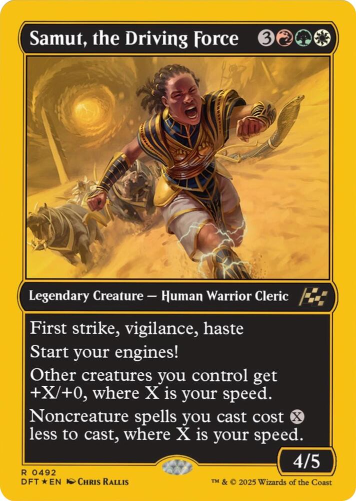 Samut, the Driving Force (First-Place Foil) (492) [Aetherdrift]