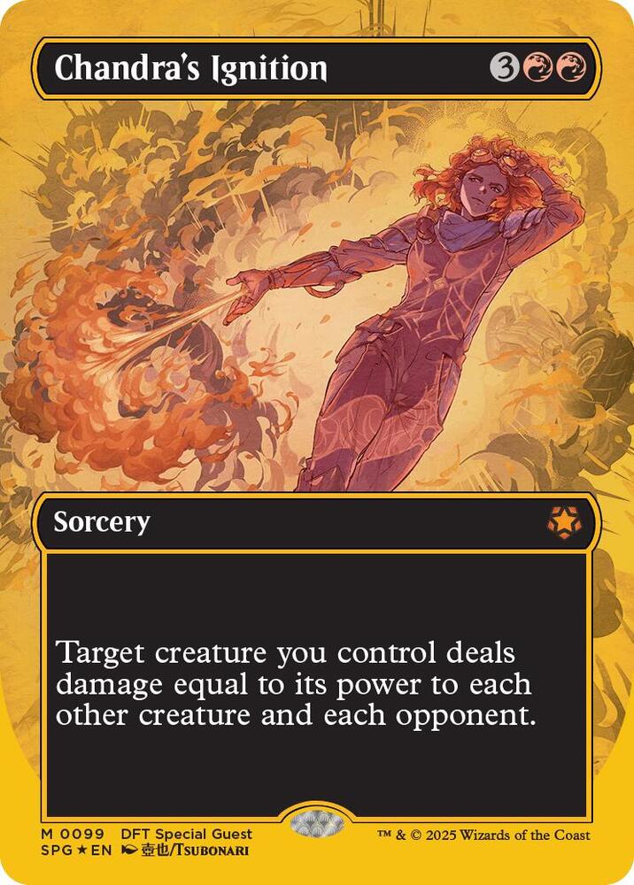 Chandra's Ignition (Borderless) (First-Place Foil) (99) [Special Guests]