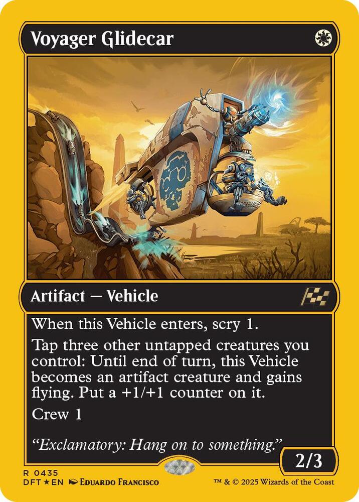 Voyager Glidecar (First-Place Foil) (435) [Aetherdrift]