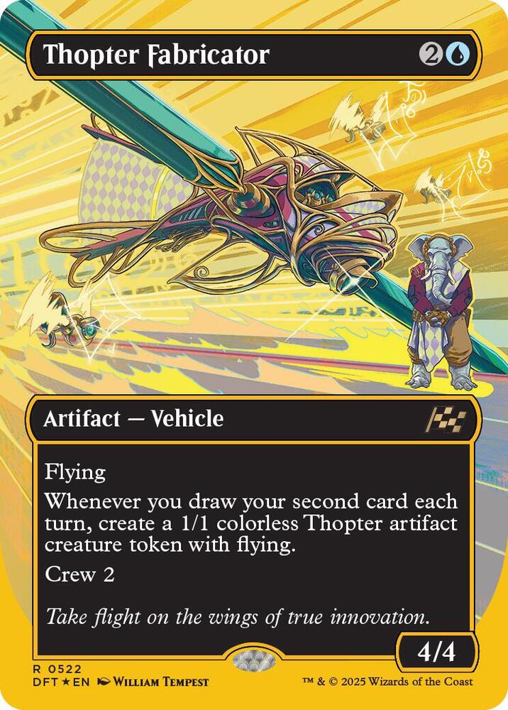 Thopter Fabricator (Borderless) (First-Place Foil) (522) [Aetherdrift]