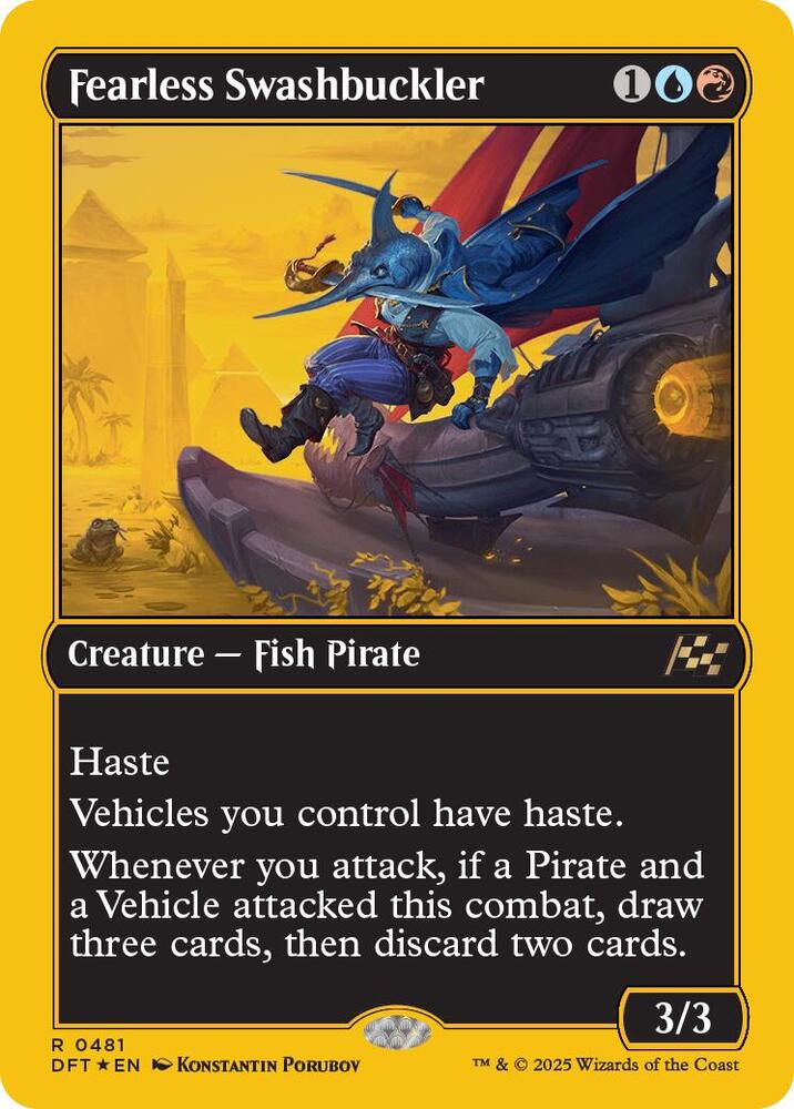 Fearless Swashbuckler (First-Place Foil) (481) [Aetherdrift]