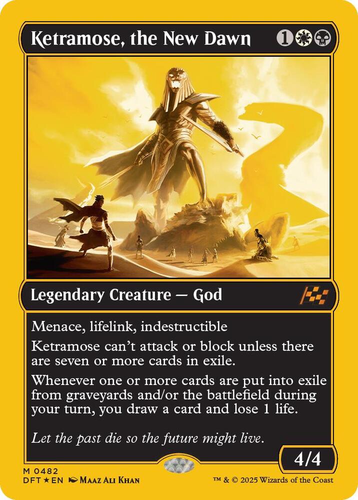 Ketramose, the New Dawn (First-Place Foil) (482) [Aetherdrift]