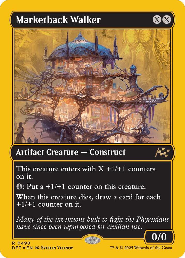 Marketback Walker (First-Place Foil) (498) [Aetherdrift]
