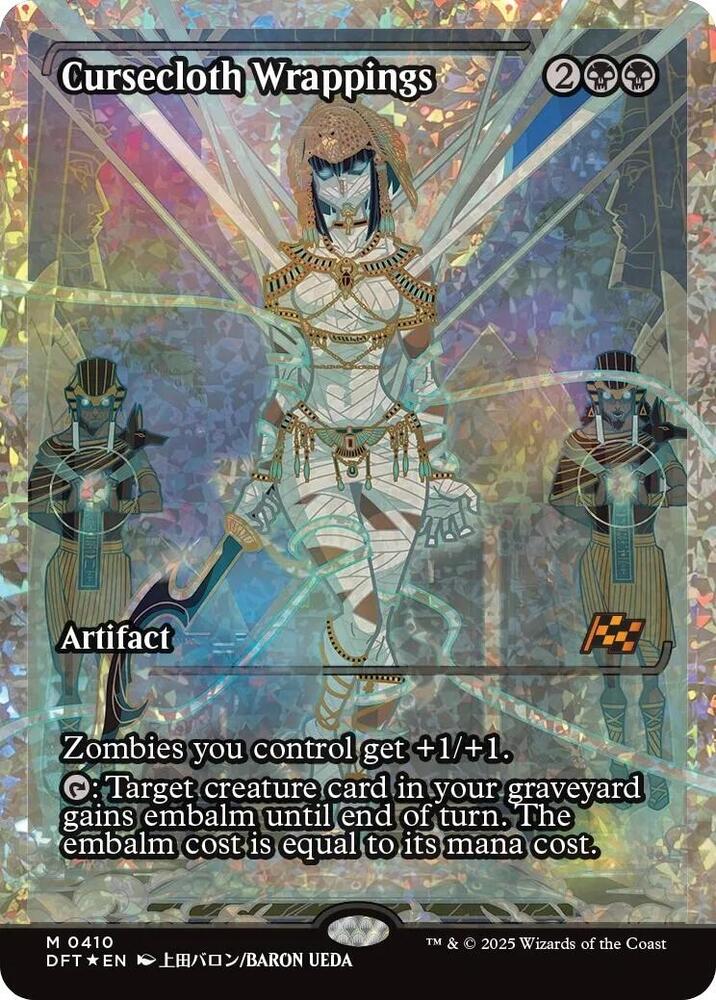 Cursecloth Wrappings (Showcase) (Fracture Foil) (410) [Aetherdrift]