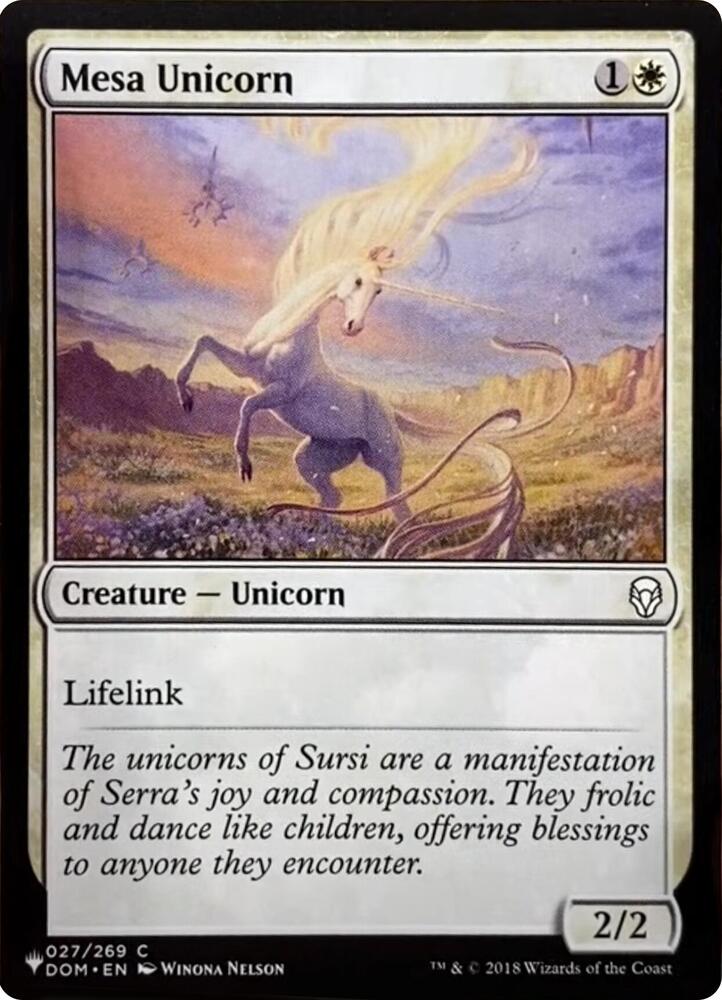 Mesa Unicorn (027/269) [The List]