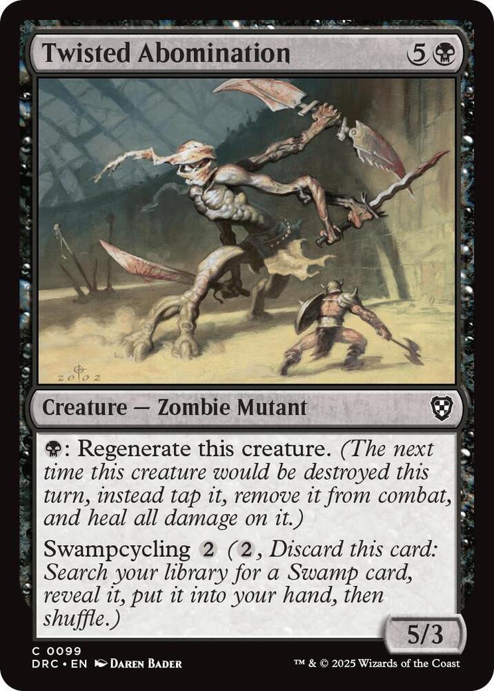 Twisted Abomination (99) [Aetherdrift Commander]