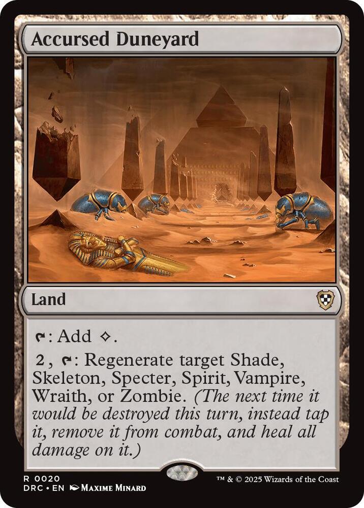 Accursed Duneyard (20) [Aetherdrift Commander]