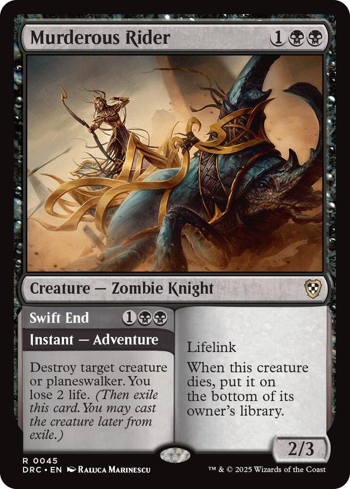 Murderous Rider (45) [Aetherdrift Commander]