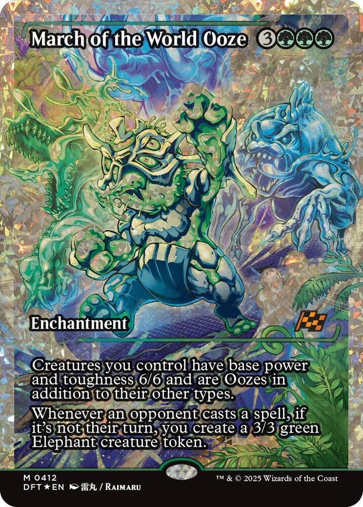 March of the World Ooze (Showcase) (Fracture Foil) (412) [Aetherdrift]