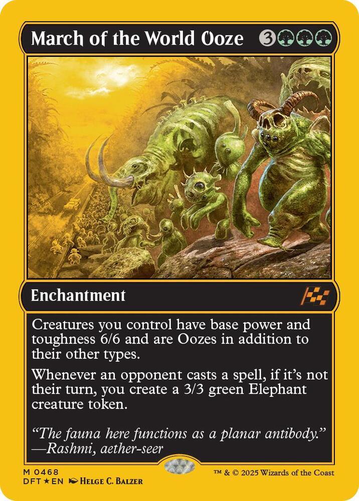 March of the World Ooze (First-Place Foil) (468) [Aetherdrift]