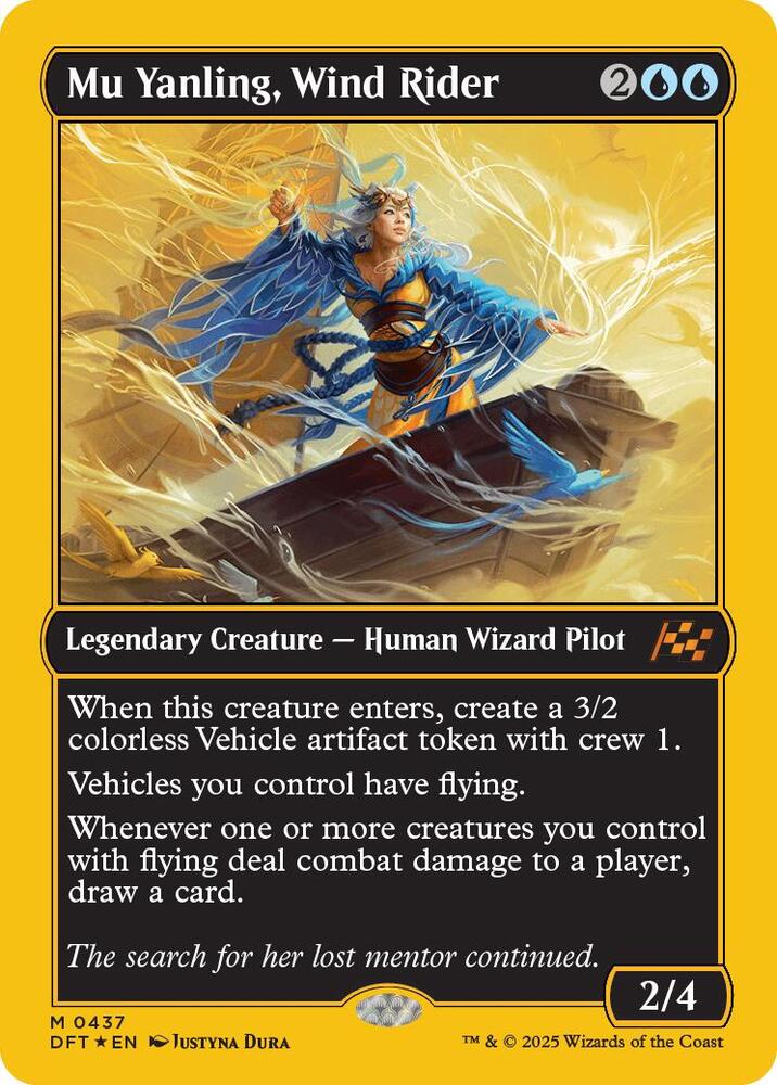Mu Yanling, Wind Rider (First-Place Foil) (437) [Aetherdrift]