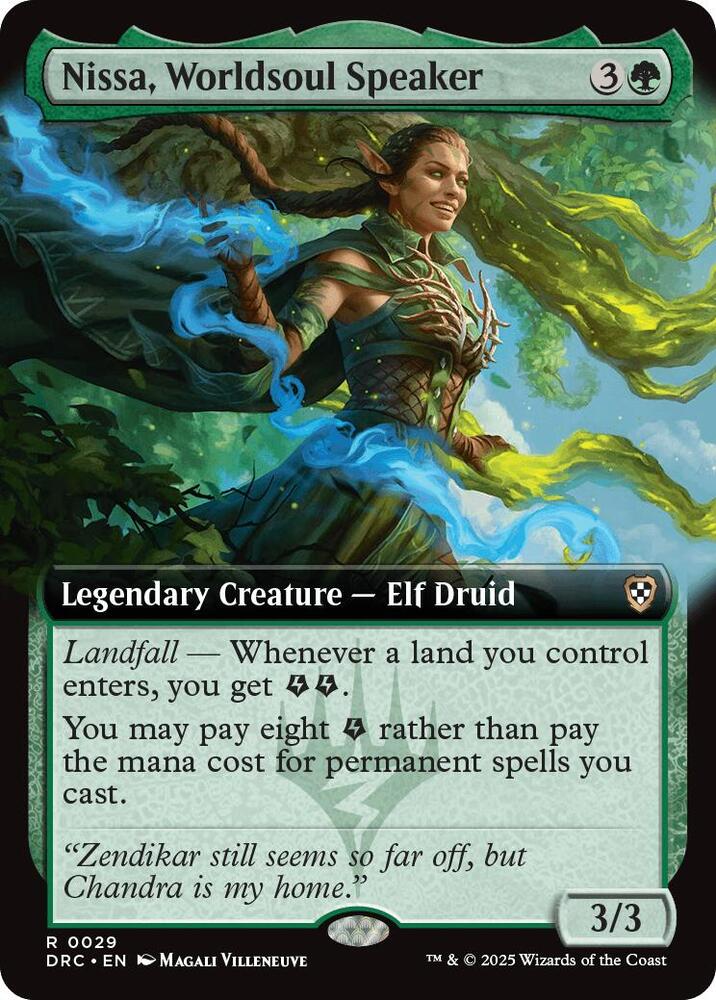 Nissa, Worldsoul Speaker (Extended Art) (29) [Aetherdrift Commander]