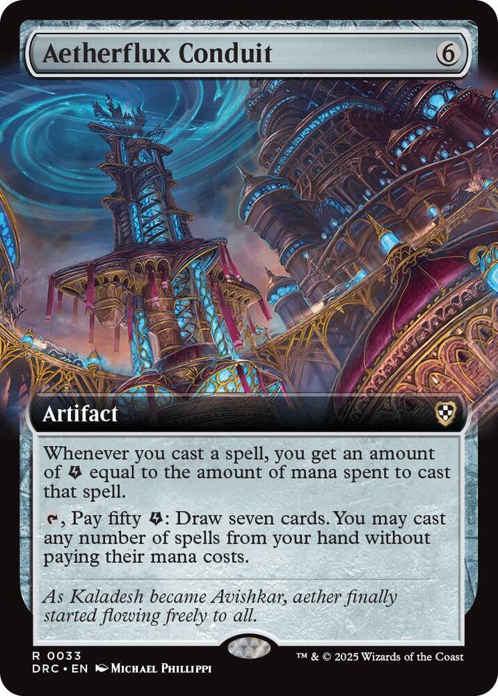 Aetherflux Conduit (Extended Art) (33) [Aetherdrift Commander]