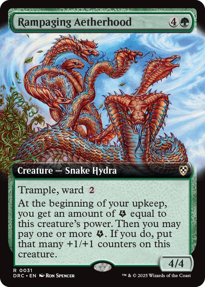 Rampaging Aetherhood (Extended Art) (31) [Aetherdrift Commander]