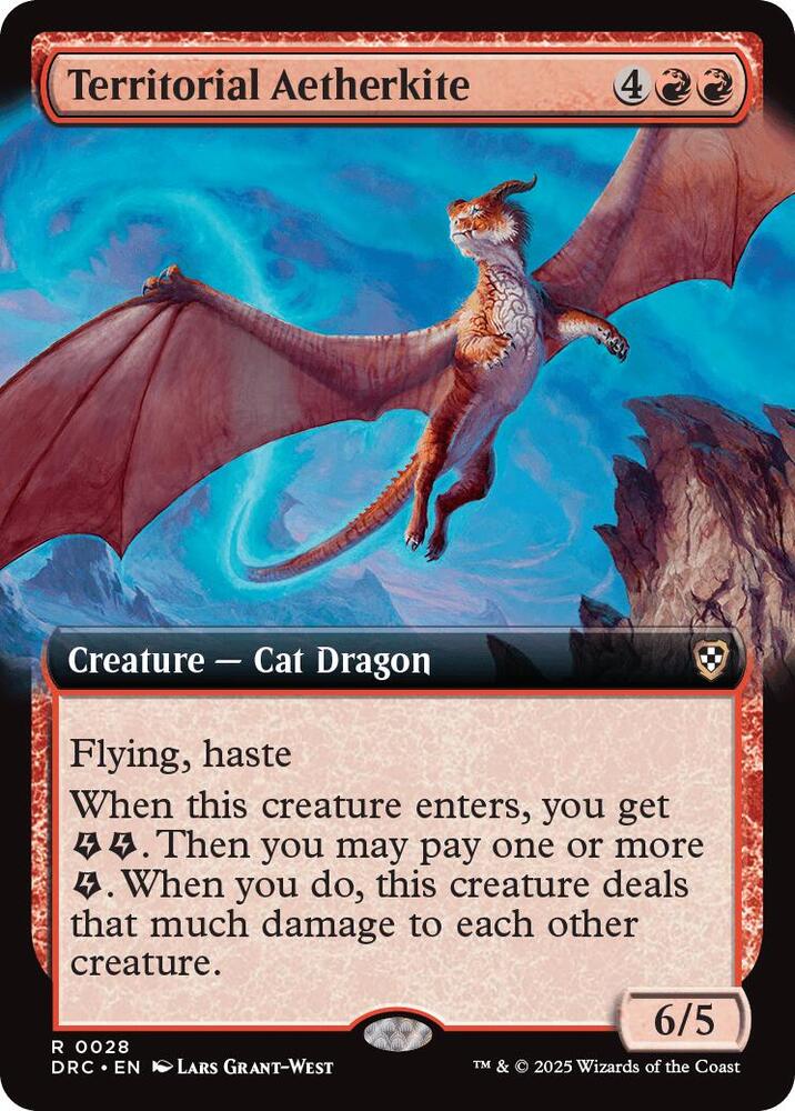 Territorial Aetherkite (Extended Art) (28) [Aetherdrift Commander]