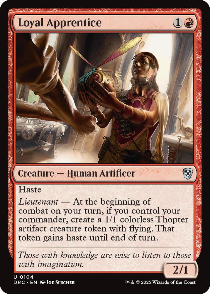 Loyal Apprentice (104) [Aetherdrift Commander]