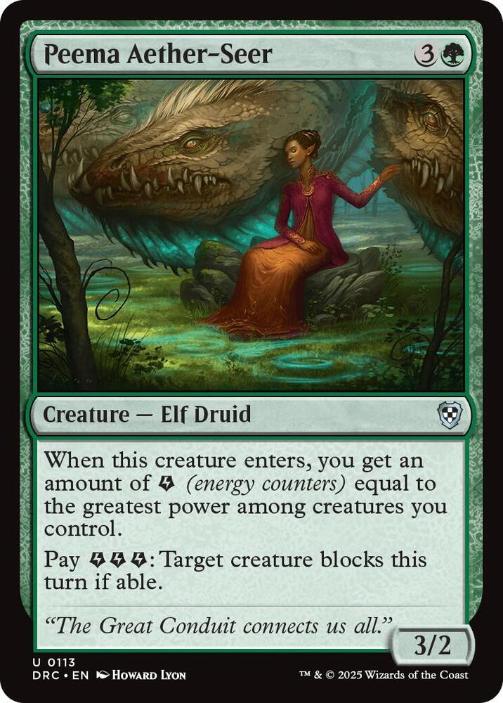 Peema Aether-Seer (113) [Aetherdrift Commander]