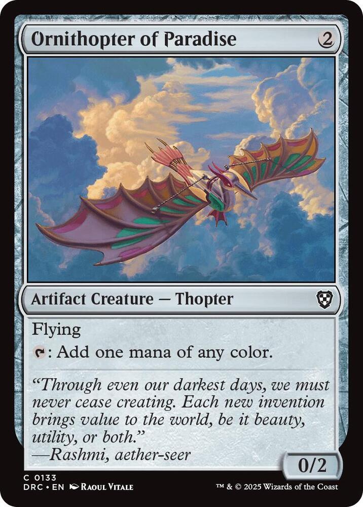 Ornithopter of Paradise (133) [Aetherdrift Commander]