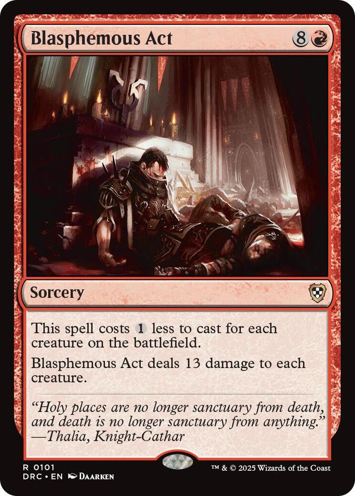 Blasphemous Act (101) [Aetherdrift Commander]