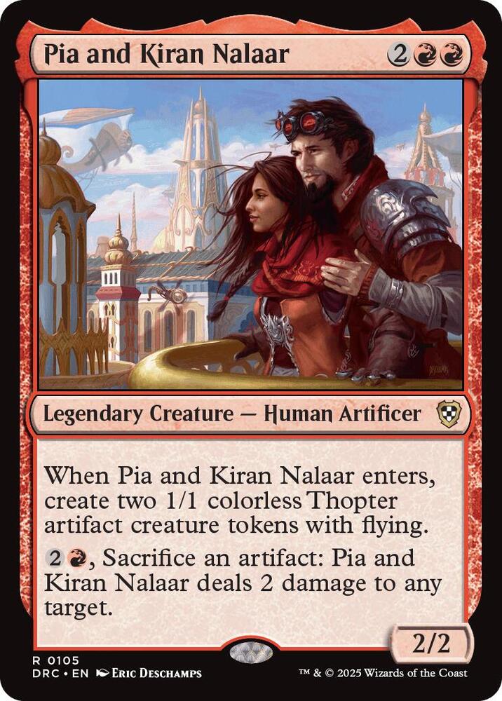 Pia and Kiran Nalaar (105) [Aetherdrift Commander]