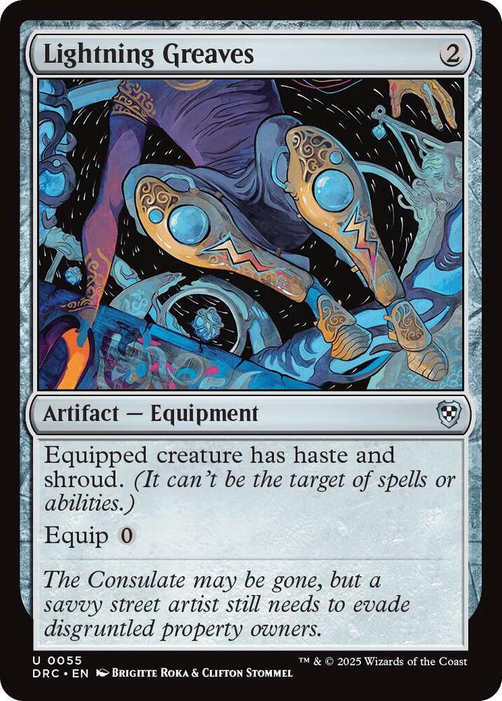 Lightning Greaves (55) [Aetherdrift Commander]