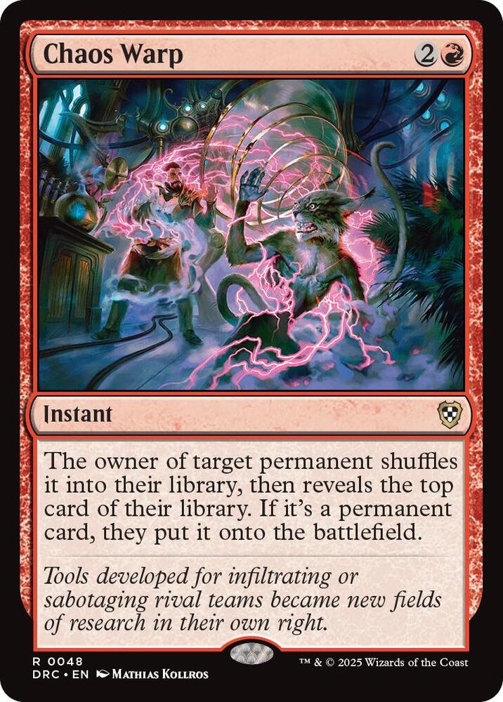 Chaos Warp (48) [Aetherdrift Commander]