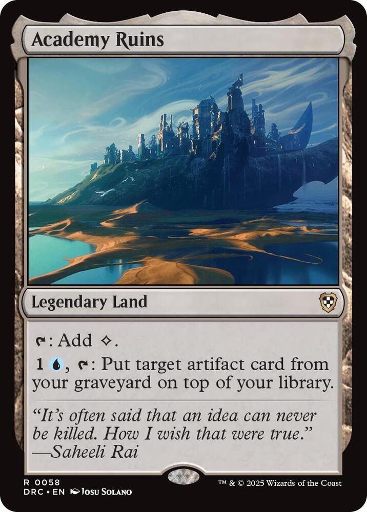 Academy Ruins (58) [Aetherdrift Commander]