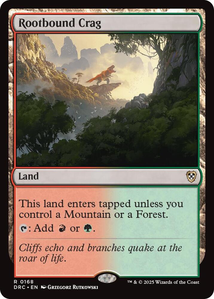 Rootbound Crag (168) [Aetherdrift Commander]