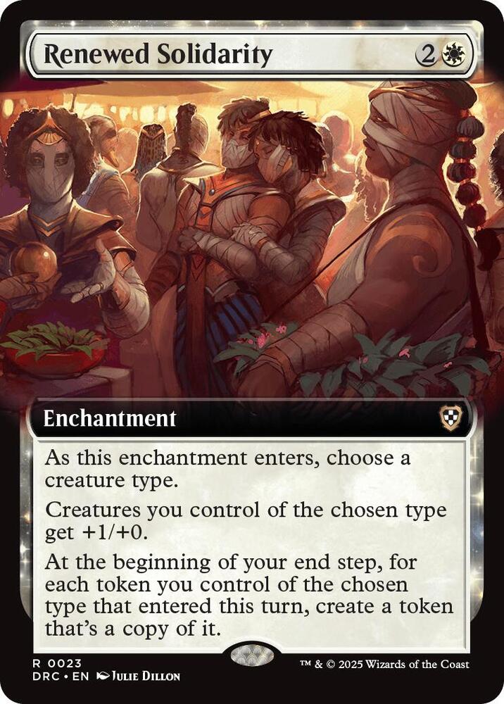 Renewed Solidarity (Extended Art) (23) [Aetherdrift Commander]