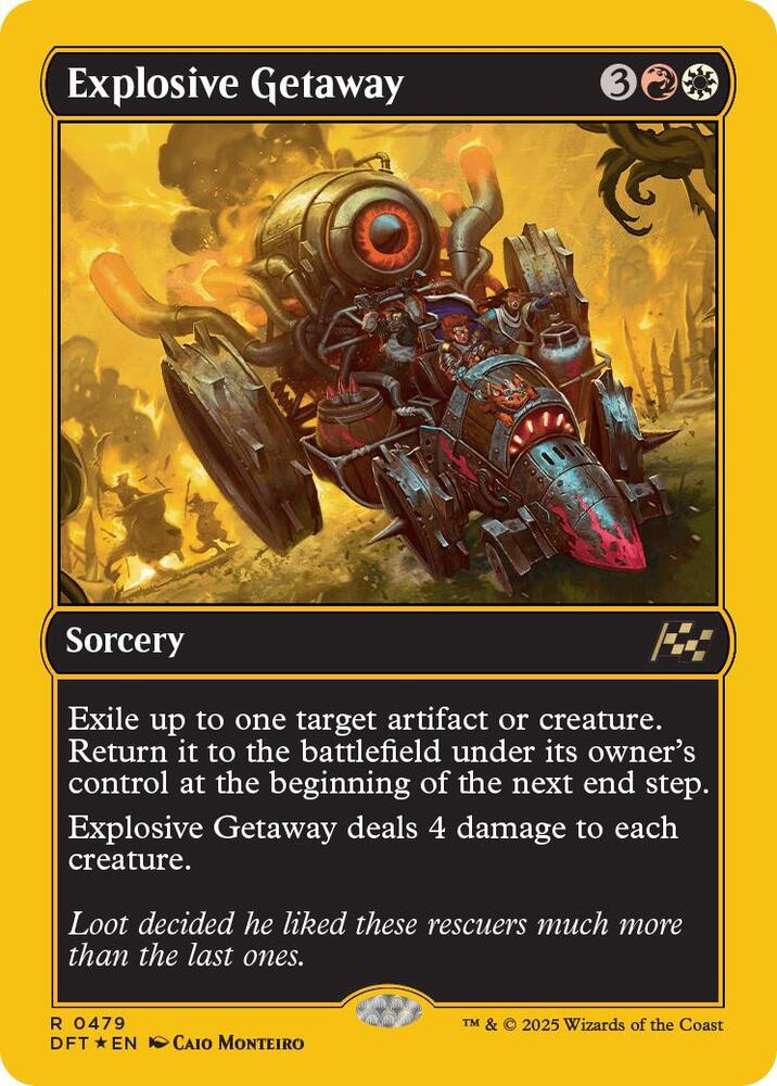 Explosive Getaway (First-Place Foil) (479) [Aetherdrift]