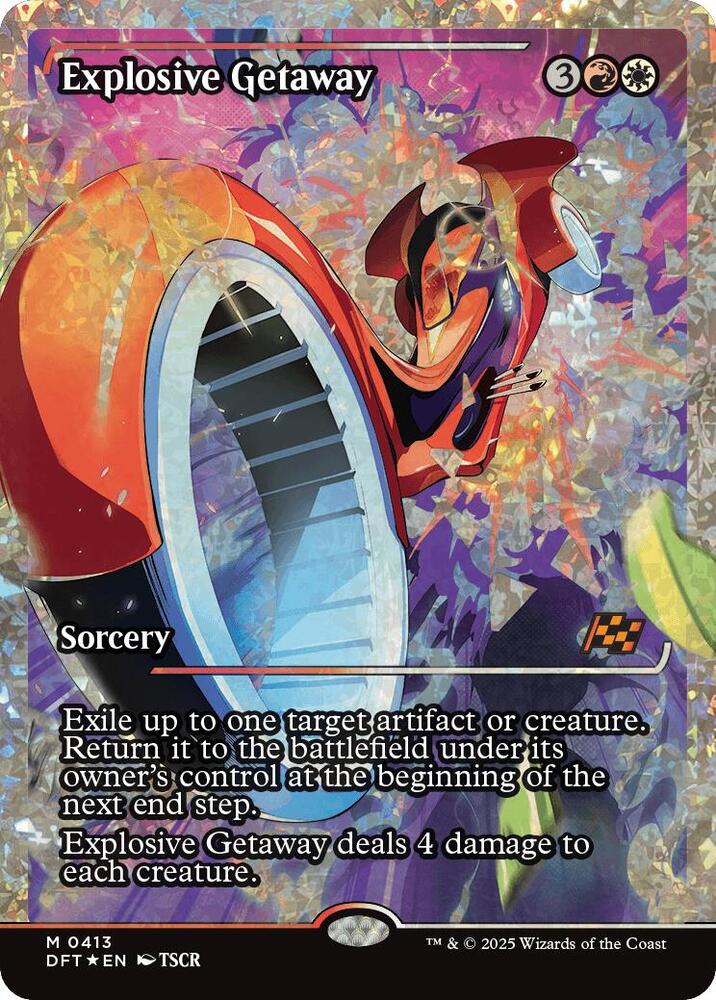Explosive Getaway (Showcase) (Fracture Foil) (413) [Aetherdrift]