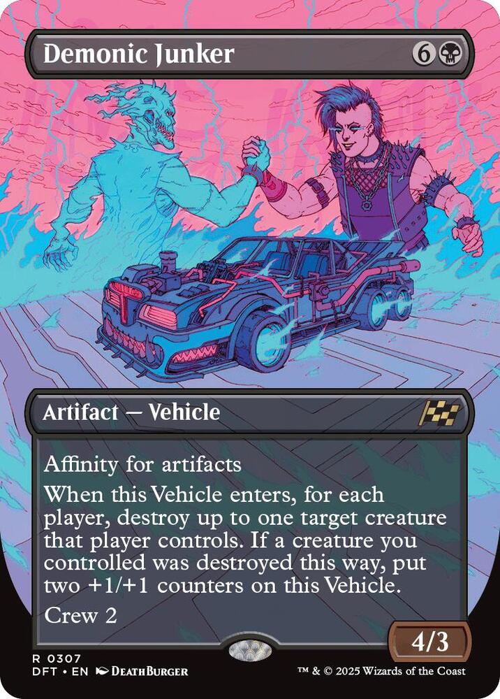 Demonic Junker (Borderless) (307) [Aetherdrift]