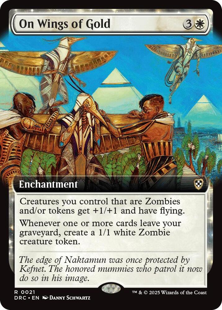 On Wings of Gold (Extended Art) (21) [Aetherdrift Commander]