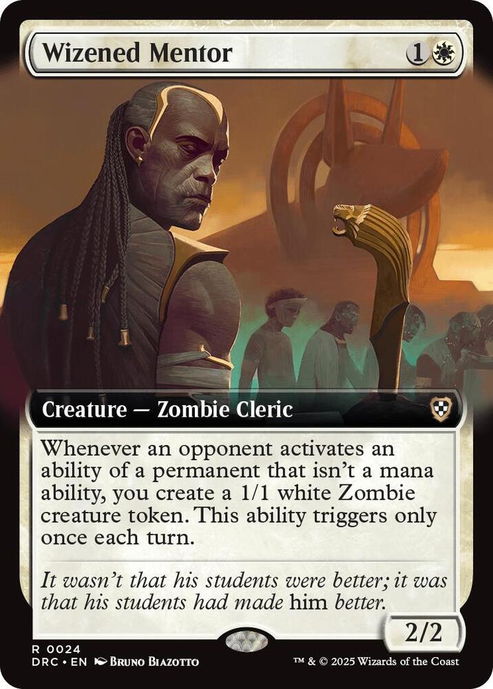 Wizened Mentor (Extended Art) (24) [Aetherdrift Commander]