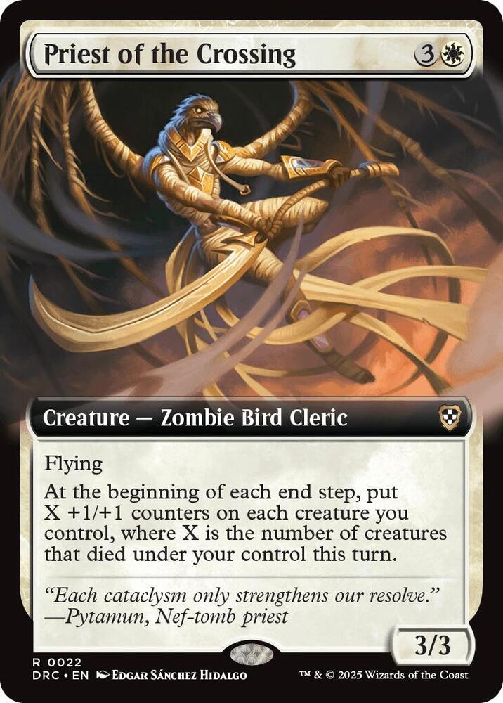 Priest of the Crossing (Extended Art) (22) [Aetherdrift Commander]