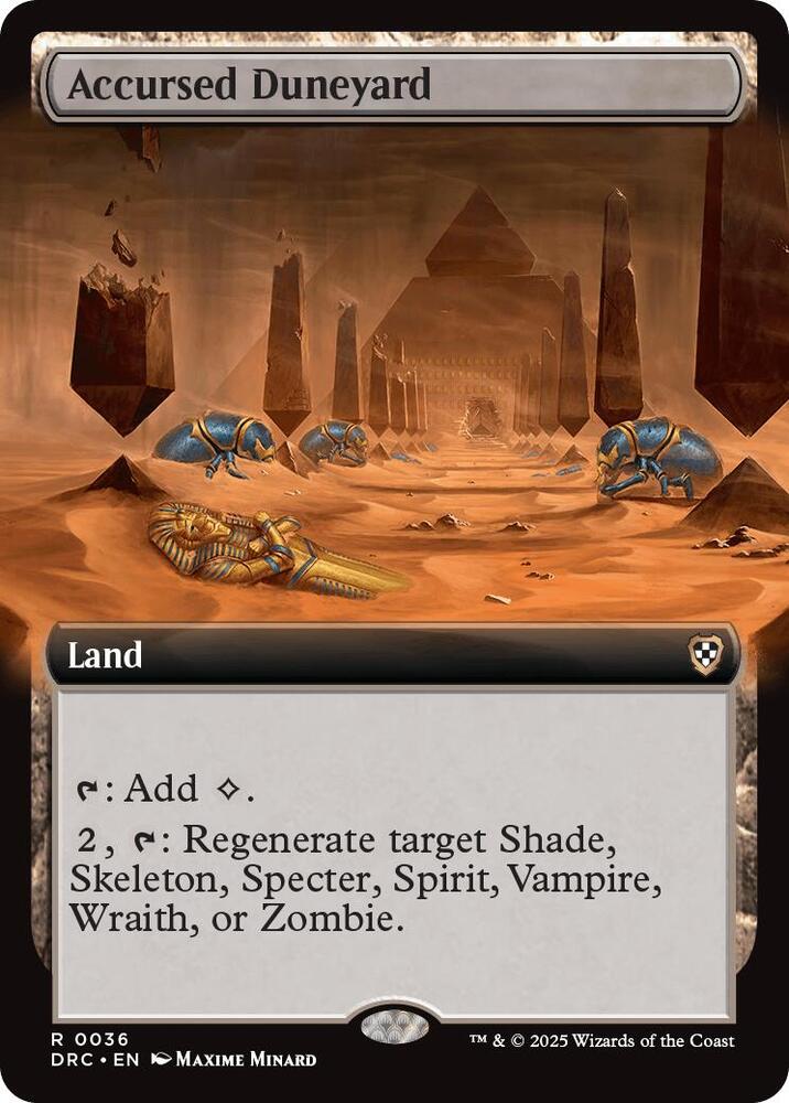 Accursed Duneyard (Extended Art) (36) [Aetherdrift Commander]