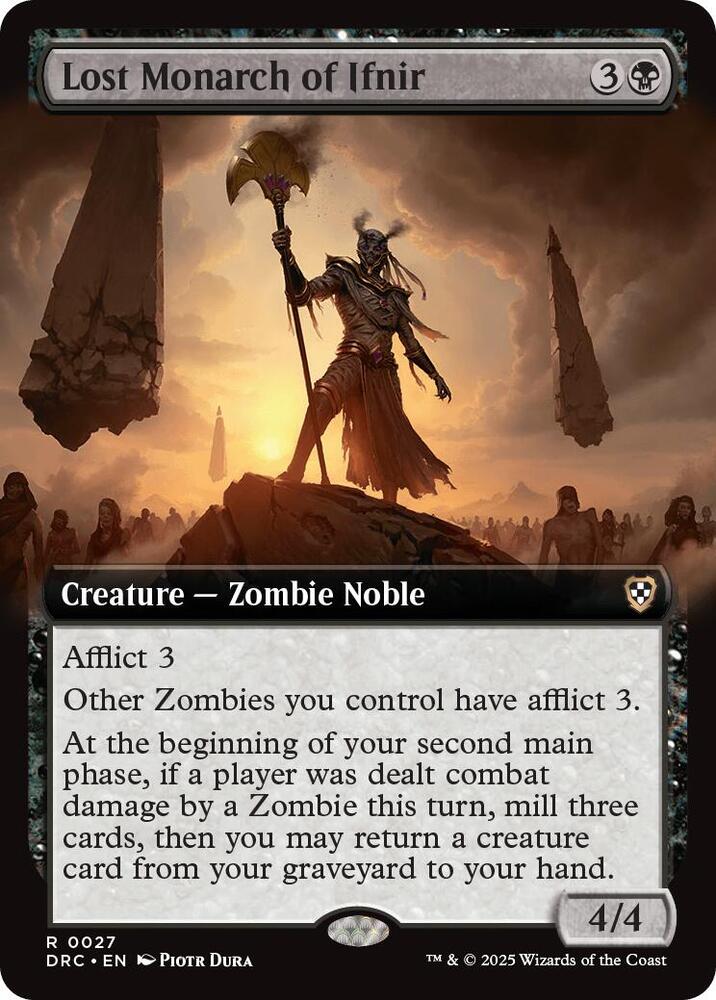 Lost Monarch of Ifnir (Extended Art) (27) [Aetherdrift Commander]