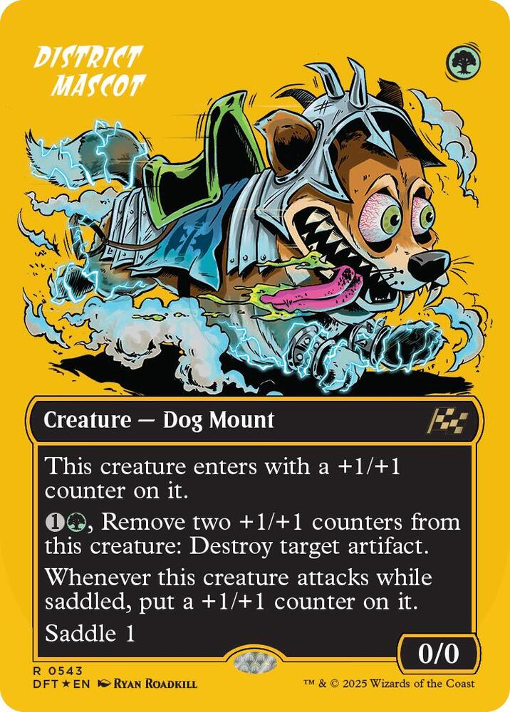 District Mascot (Borderless) (First-Place Foil) (543) [Aetherdrift]