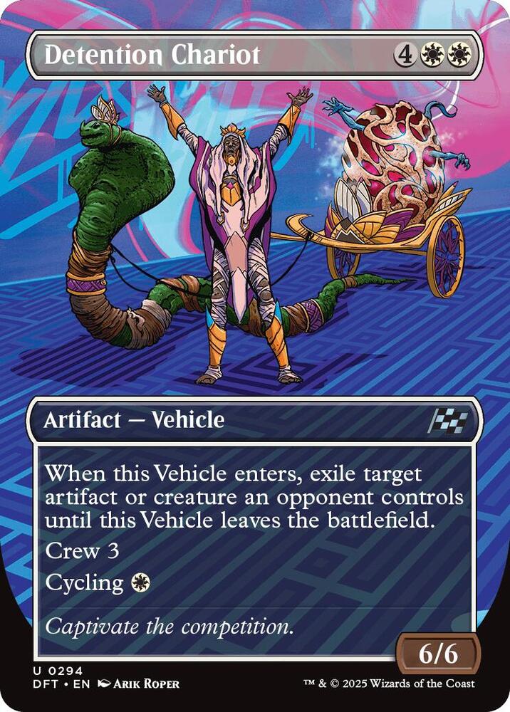 Detention Chariot (Borderless) (294) [Aetherdrift]