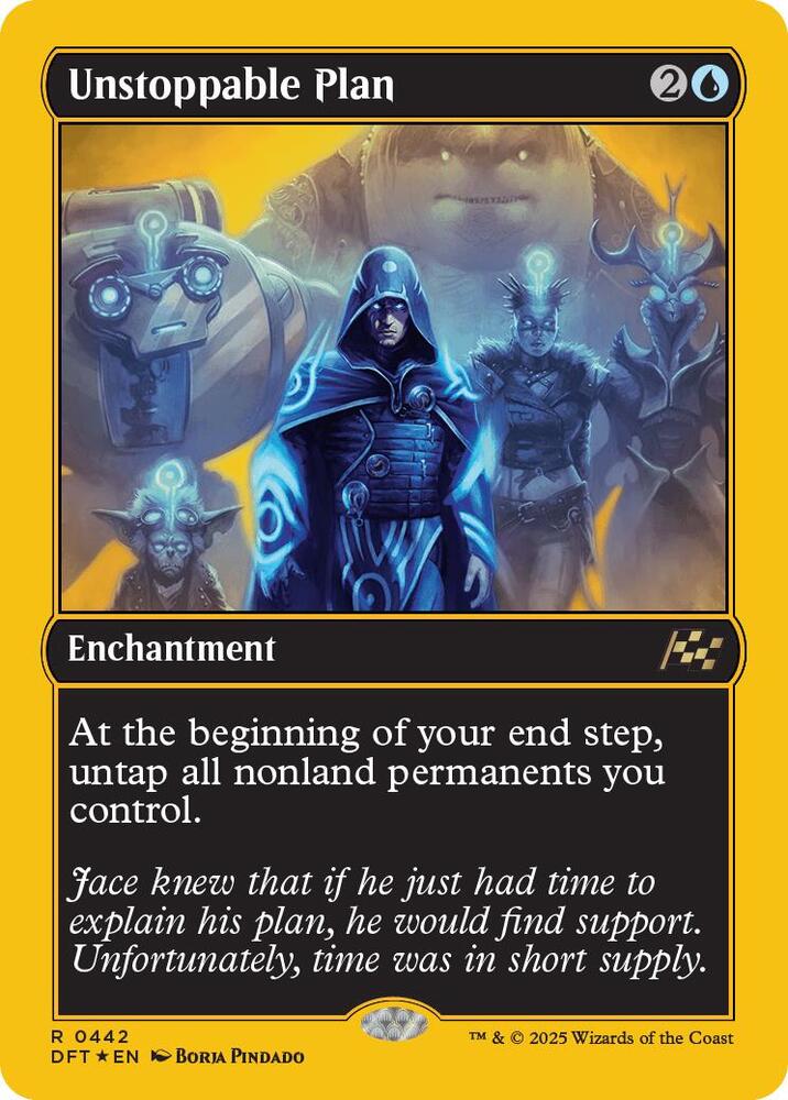 Unstoppable Plan (First-Place Foil) (442) [Aetherdrift]