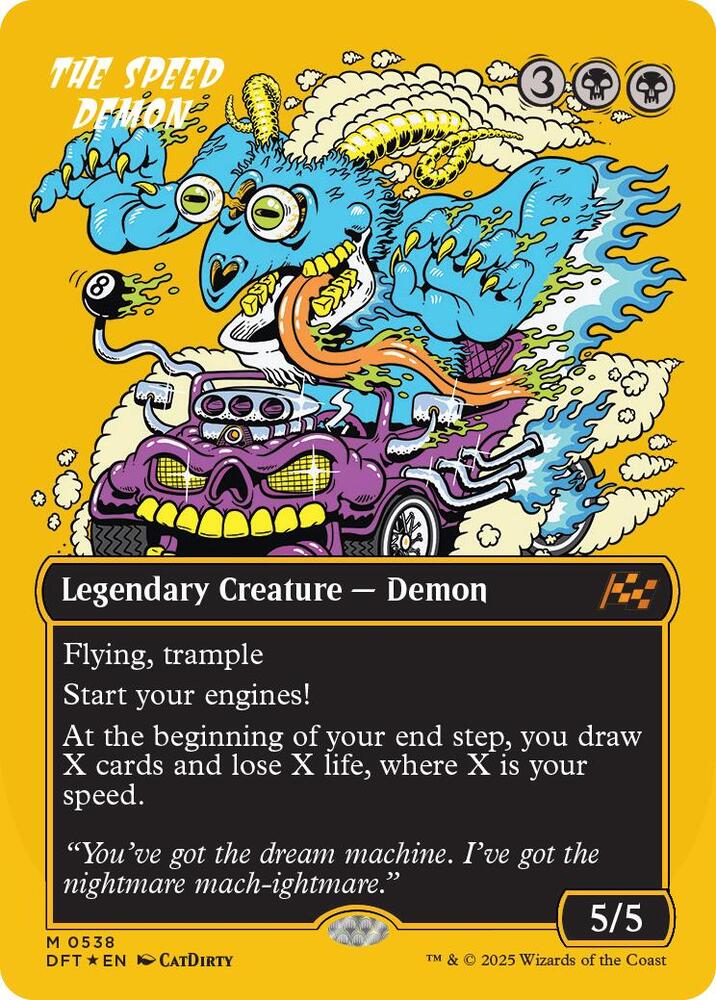 The Speed Demon (Borderless) (First-Place Foil) (538) [Aetherdrift]