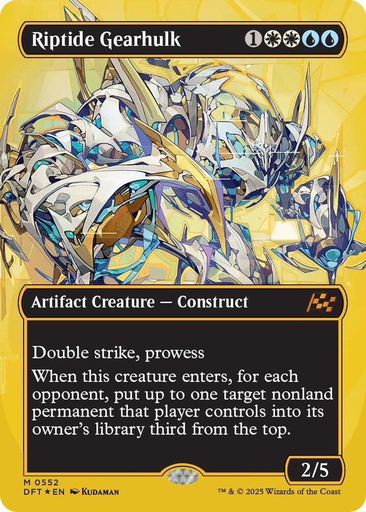 Riptide Gearhulk (Borderless) (First-Place Foil) (552) [Aetherdrift]
